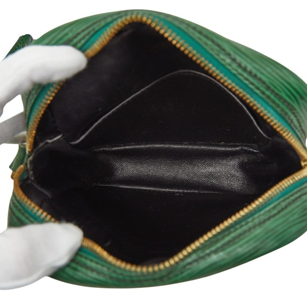 Louis Vuitton Epi Borneo Green Leather Shoulder Bag
