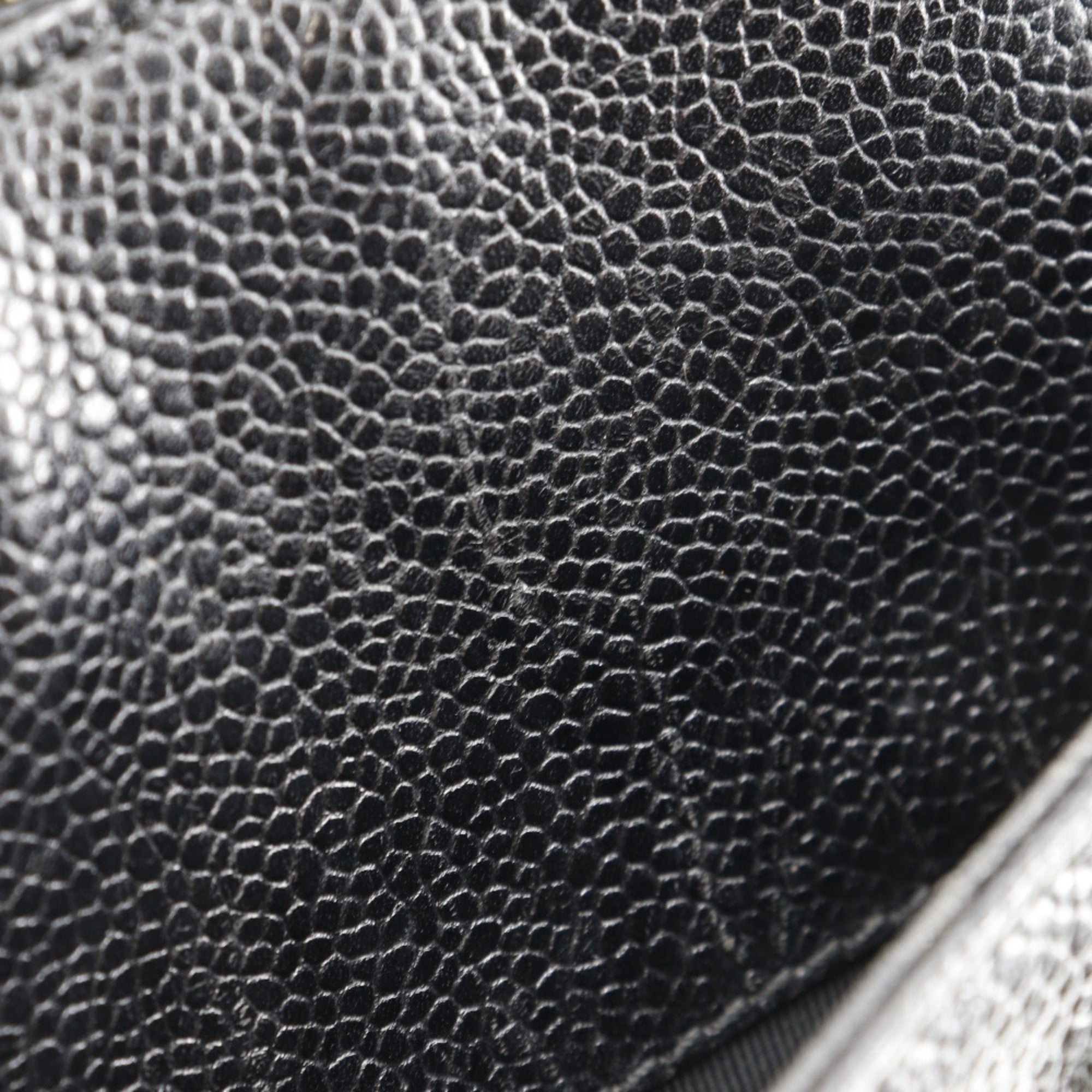 Chanel Black Caviar Leather Handbag