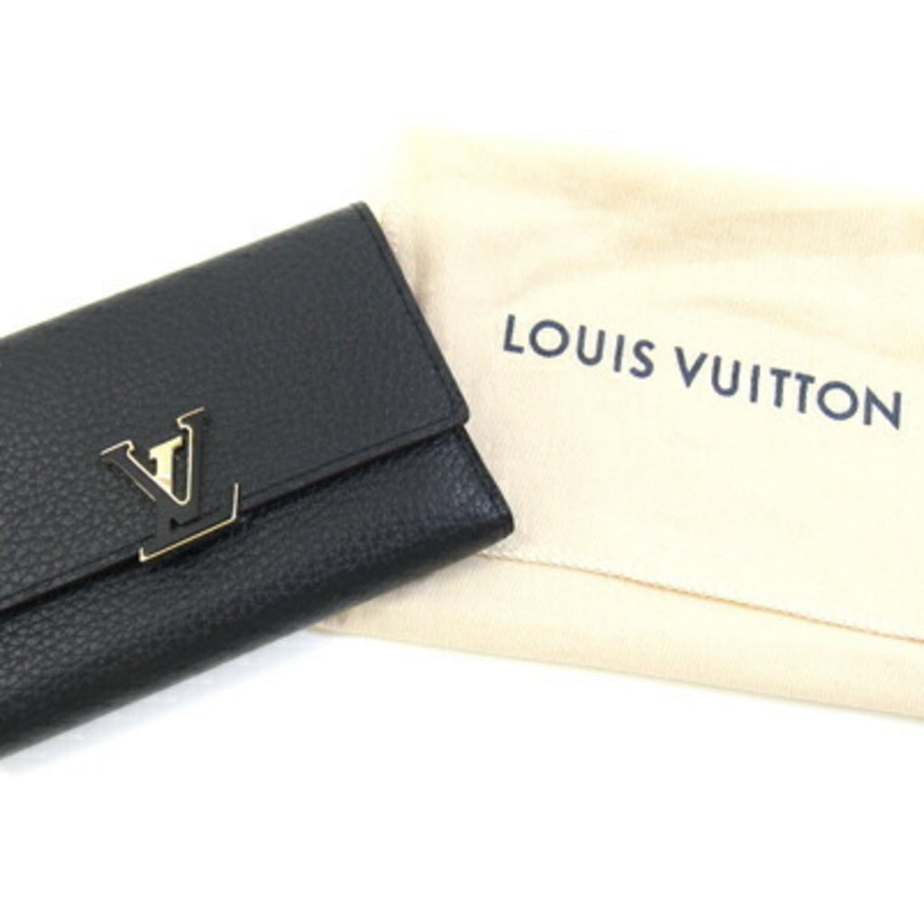 Louis Vuitton Bicolor Hot Pink Noir Leather Wallet (Tri-Fold)