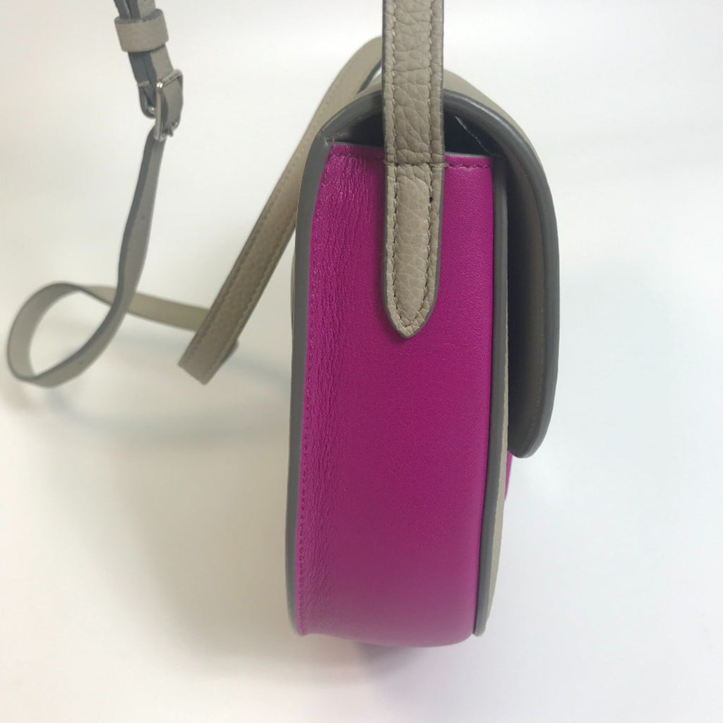 Celine Gray Leather Shoulder Bag