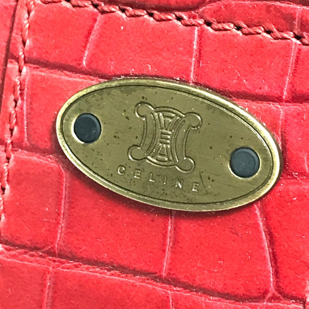 Celine Red Leather Handbag