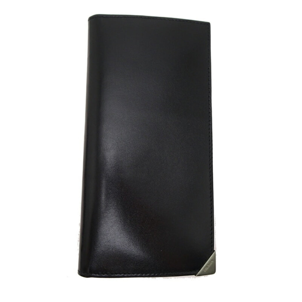Prada Black Nero Long Bill Wallet (Bi-Fold)