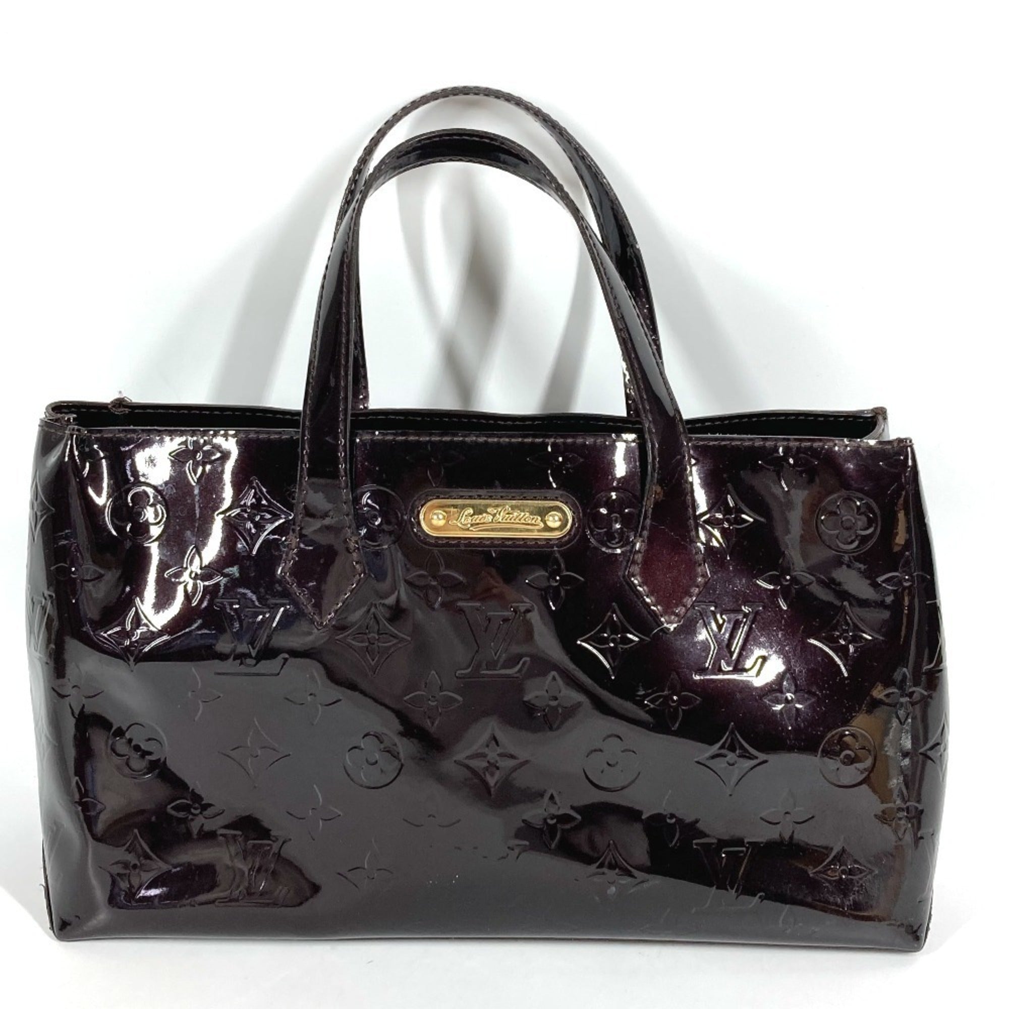 Louis Vuitton Amarante Purple Monogram Vernis Handbag Tote Bag