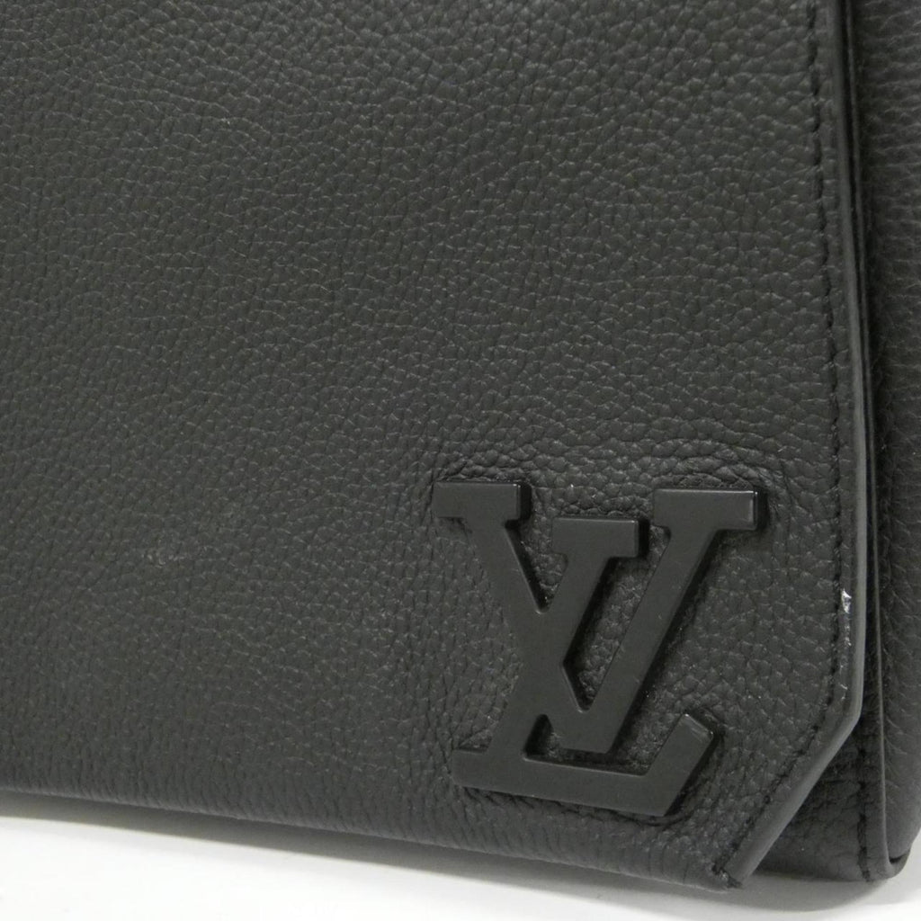 Louis Vuitton Black Leather Shoulder Bag