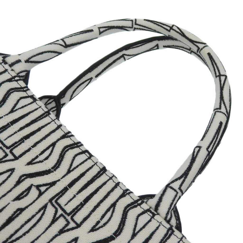 Christian Dior Black White Jacquard Tote Bag (Pre-Owned)