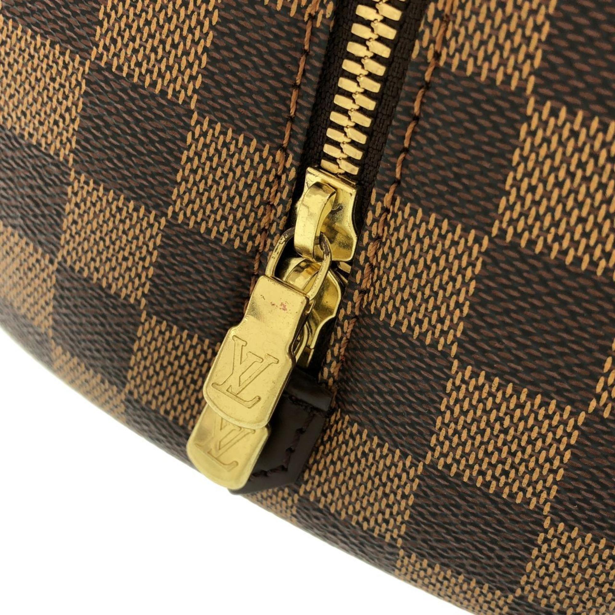 Louis Vuitton Brown Coated Canvas Handbag