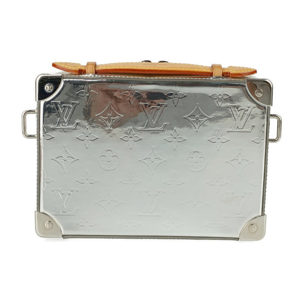 Louis Vuitton Silver Coated Canvas Handbag Pochette Shoulder Bag