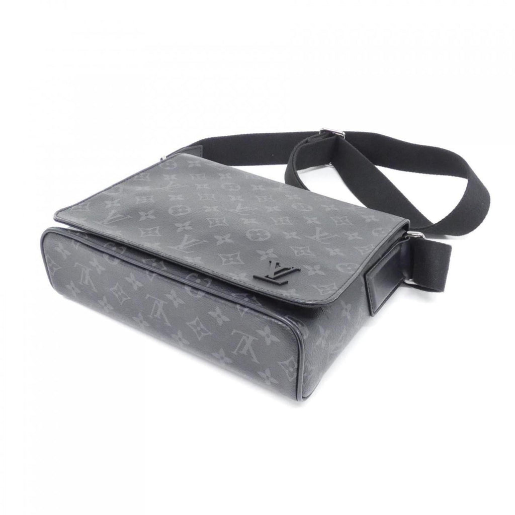 Louis Vuitton Black Coated Canvas Shoulder Bag