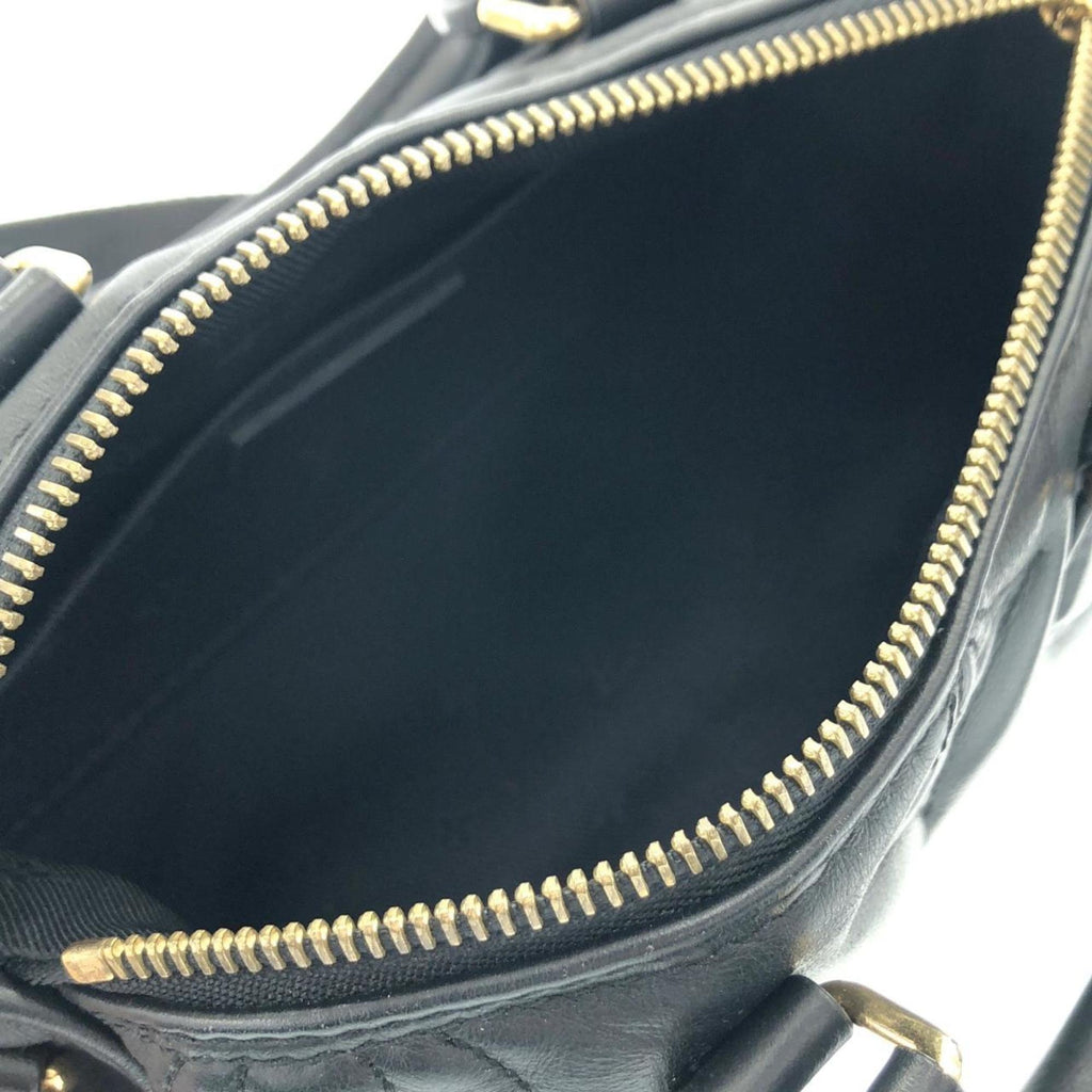 Louis Vuitton Black Leather Shoulder Bag