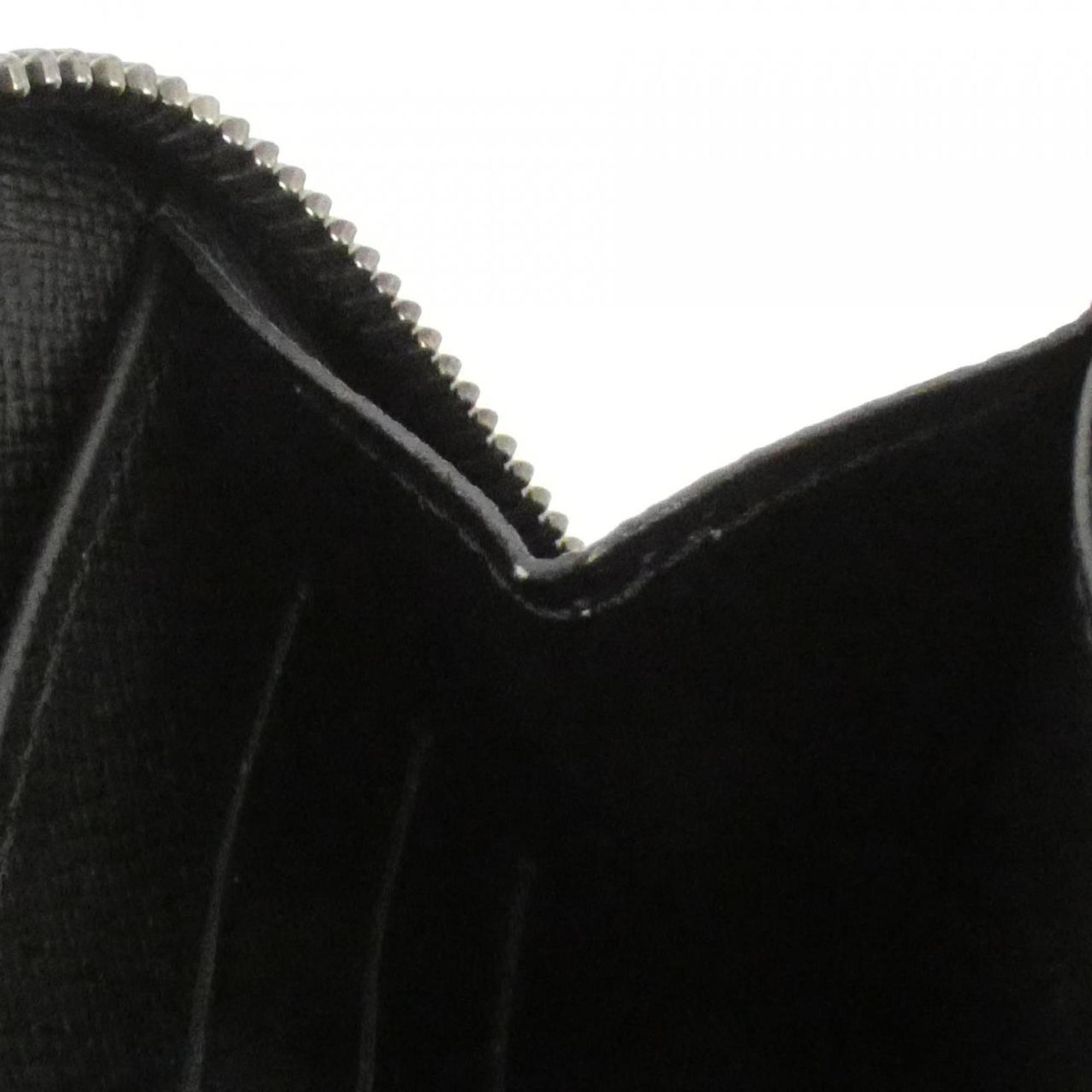 Louis Vuitton Black Coated Canvas Long Wallet