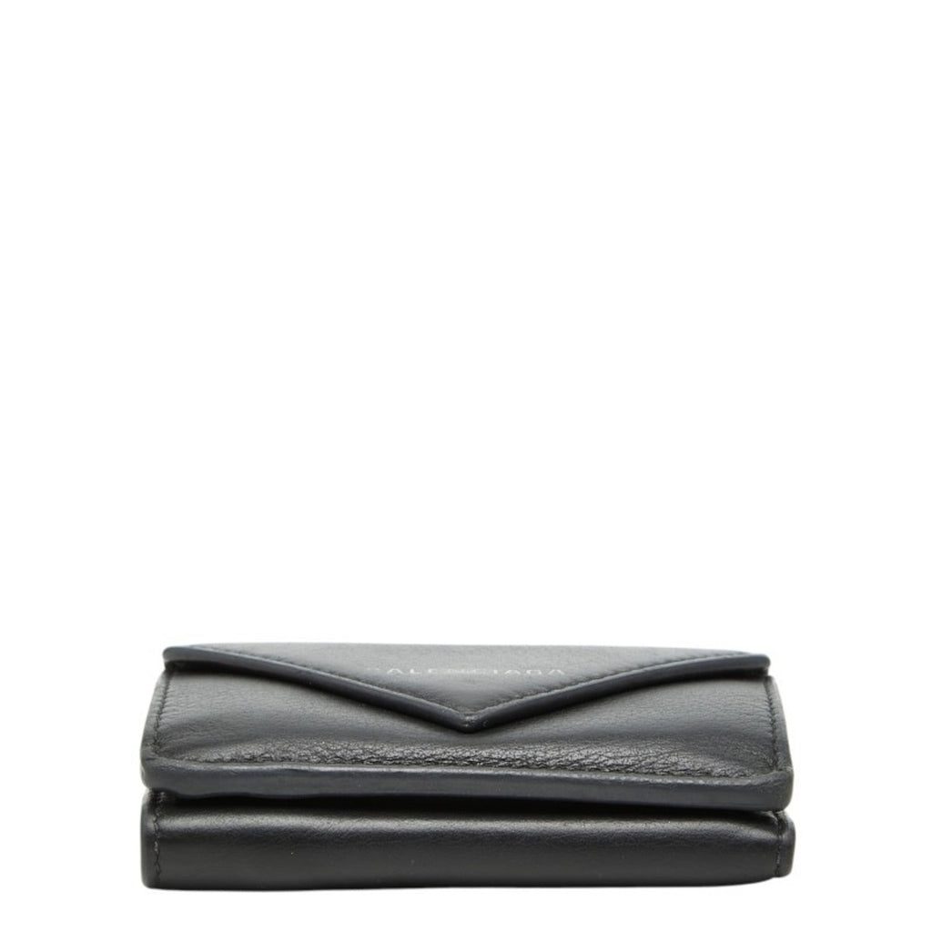 Balenciaga Black Leather Wallet (Tri-Fold)