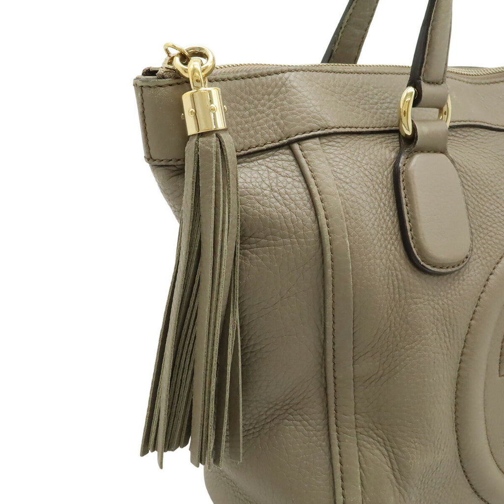 Gucci Soho Leather Handbag Tote Bag (Pre-Owned)