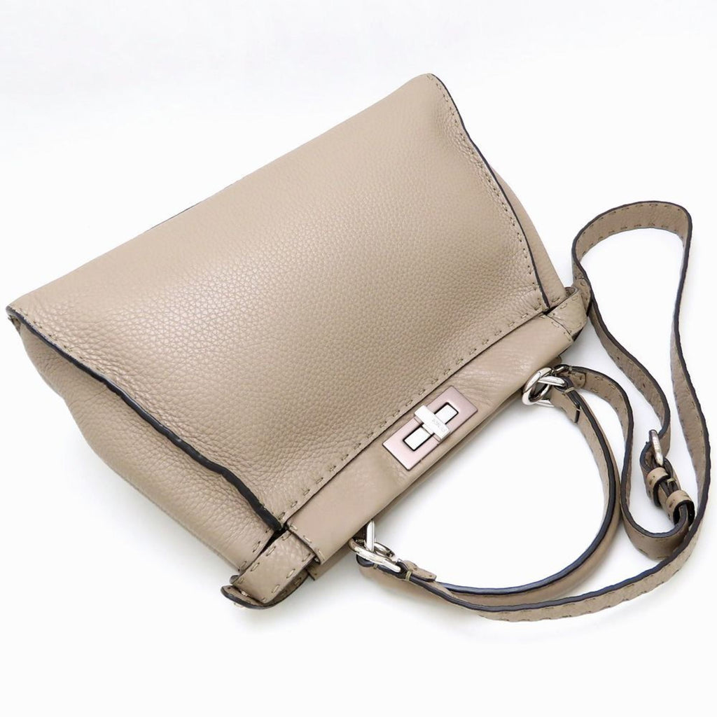 Fendi Grayish Leather Handbag