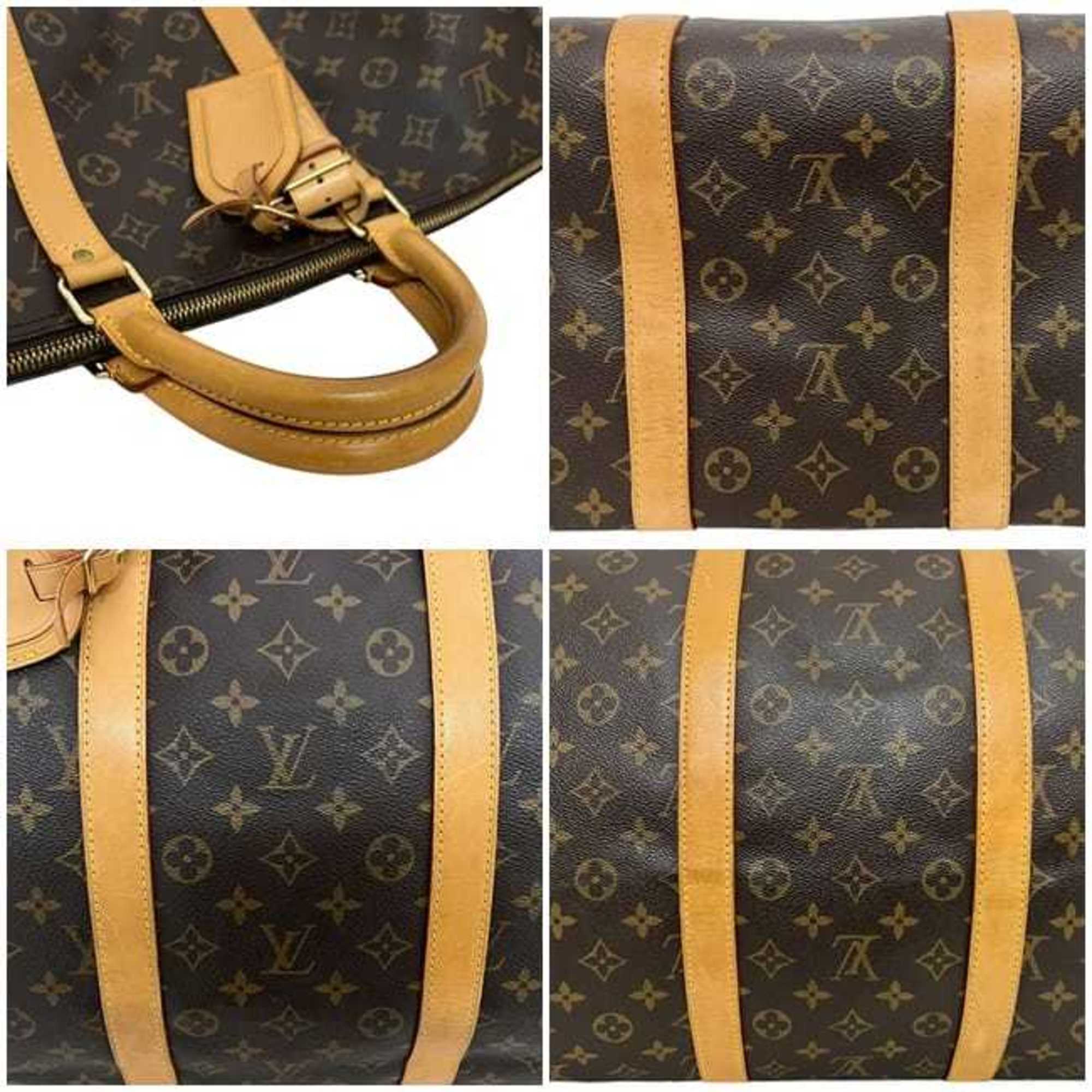 Louis Vuitton Monogram Brown Monogram Leather Boston Bag Shoulder Bag
