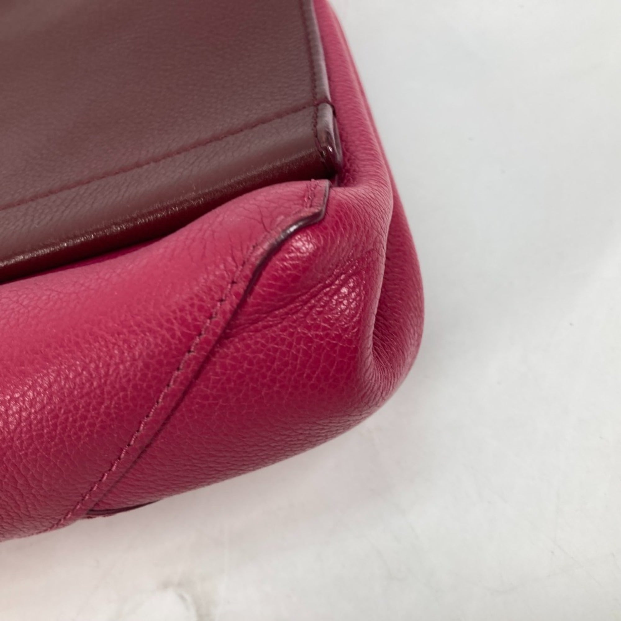 Louis Vuitton Purple Leather Handbag