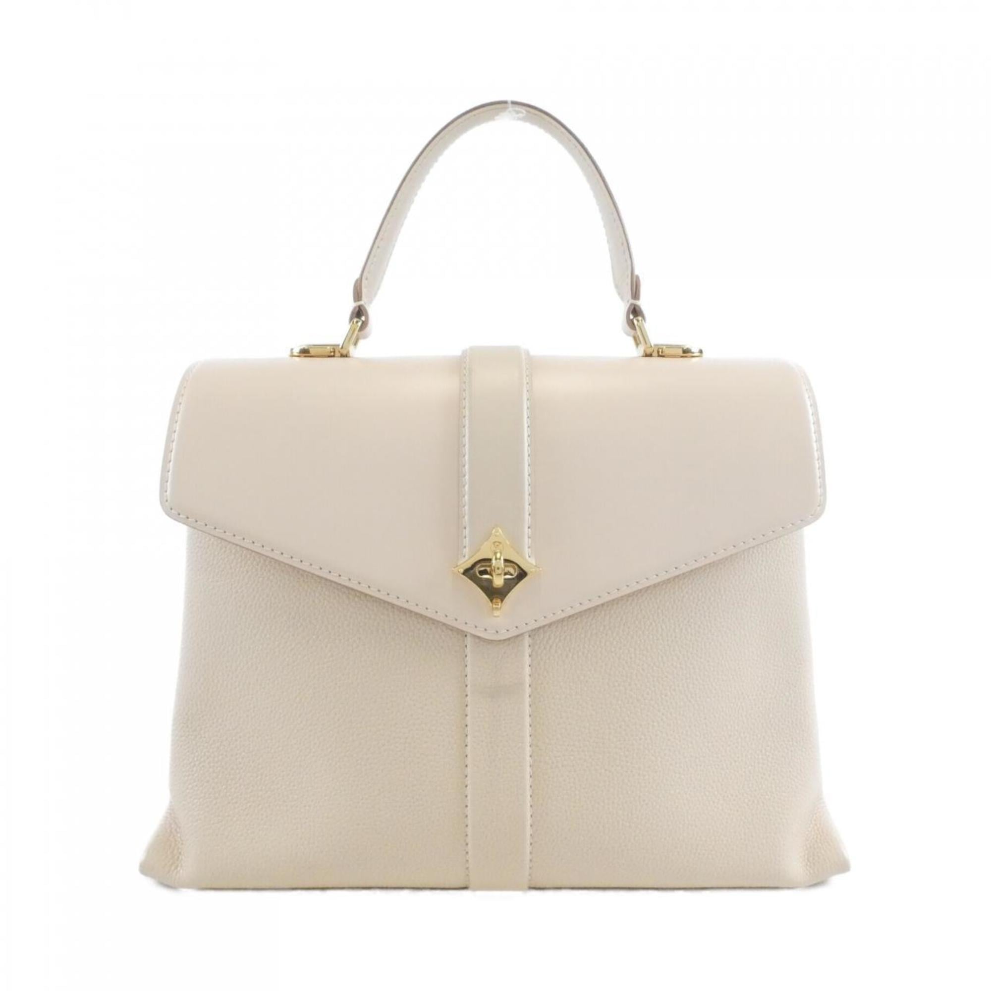Louis Vuitton Cream Leather Handbag