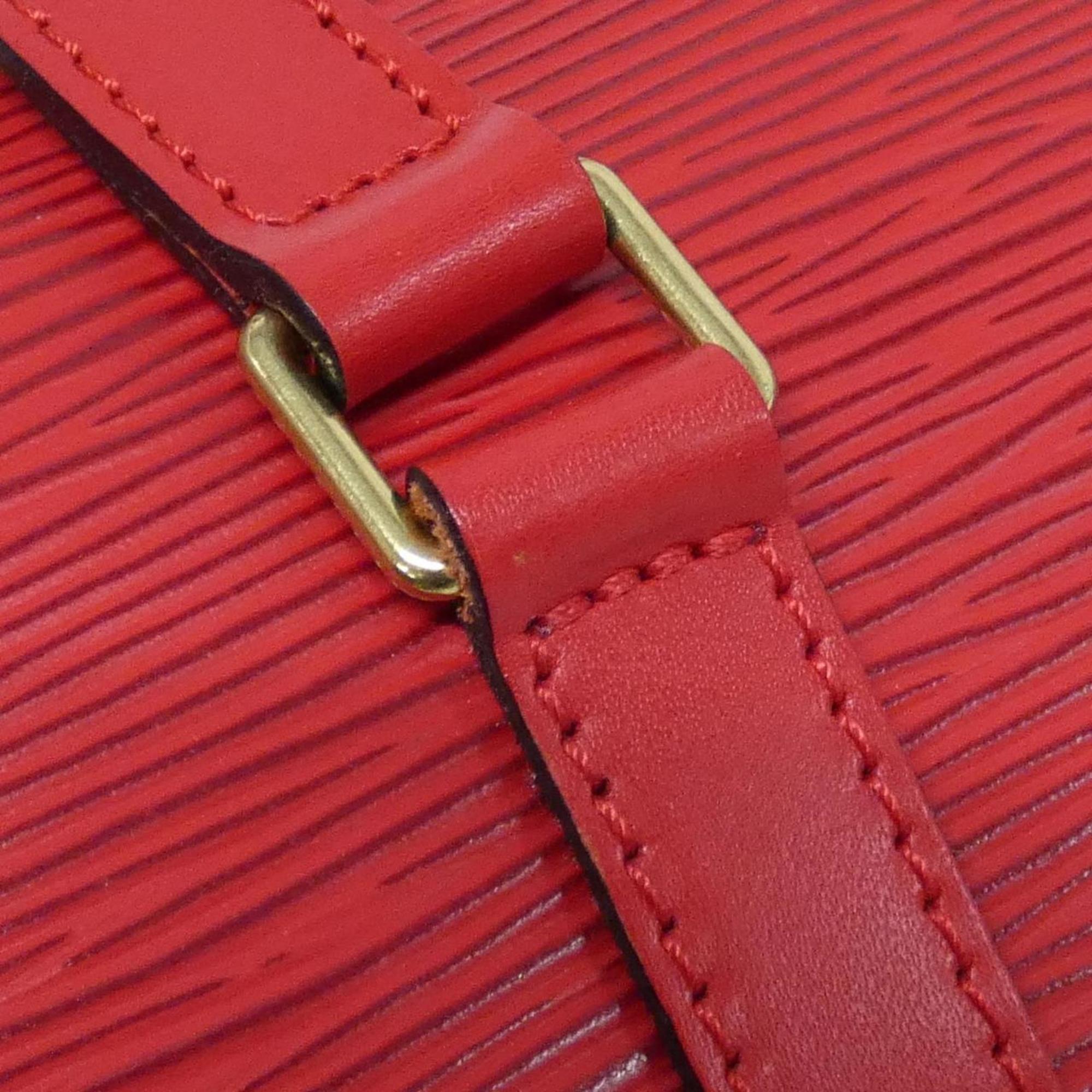 Louis Vuitton Red Color Leather Handbag Pouch