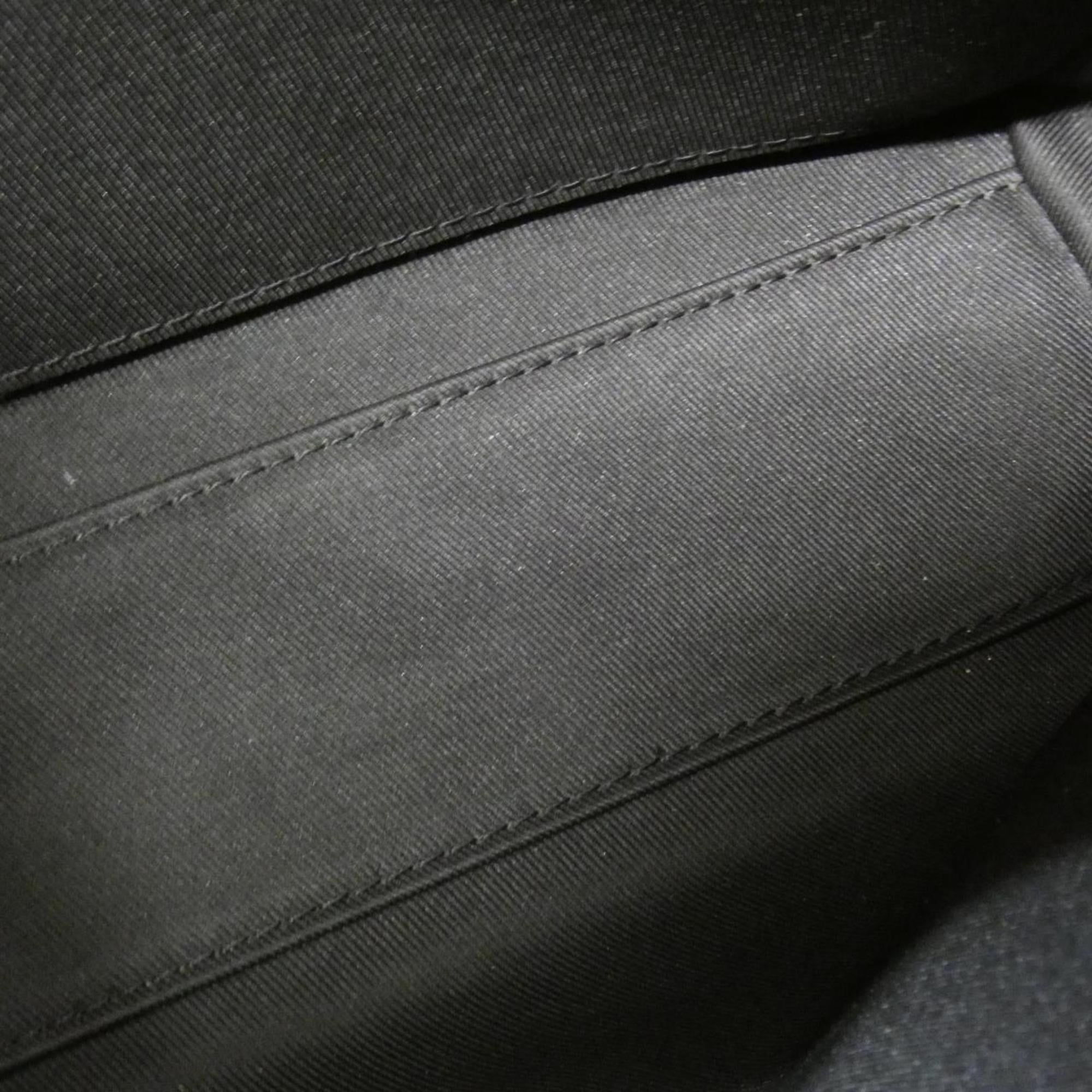 Louis Vuitton Black Leather Shoulder Bag