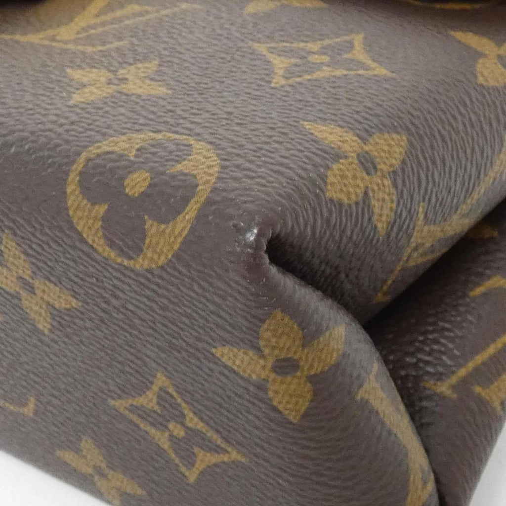 Louis Vuitton Marron Rose Poudre Coated Canvas Handbag