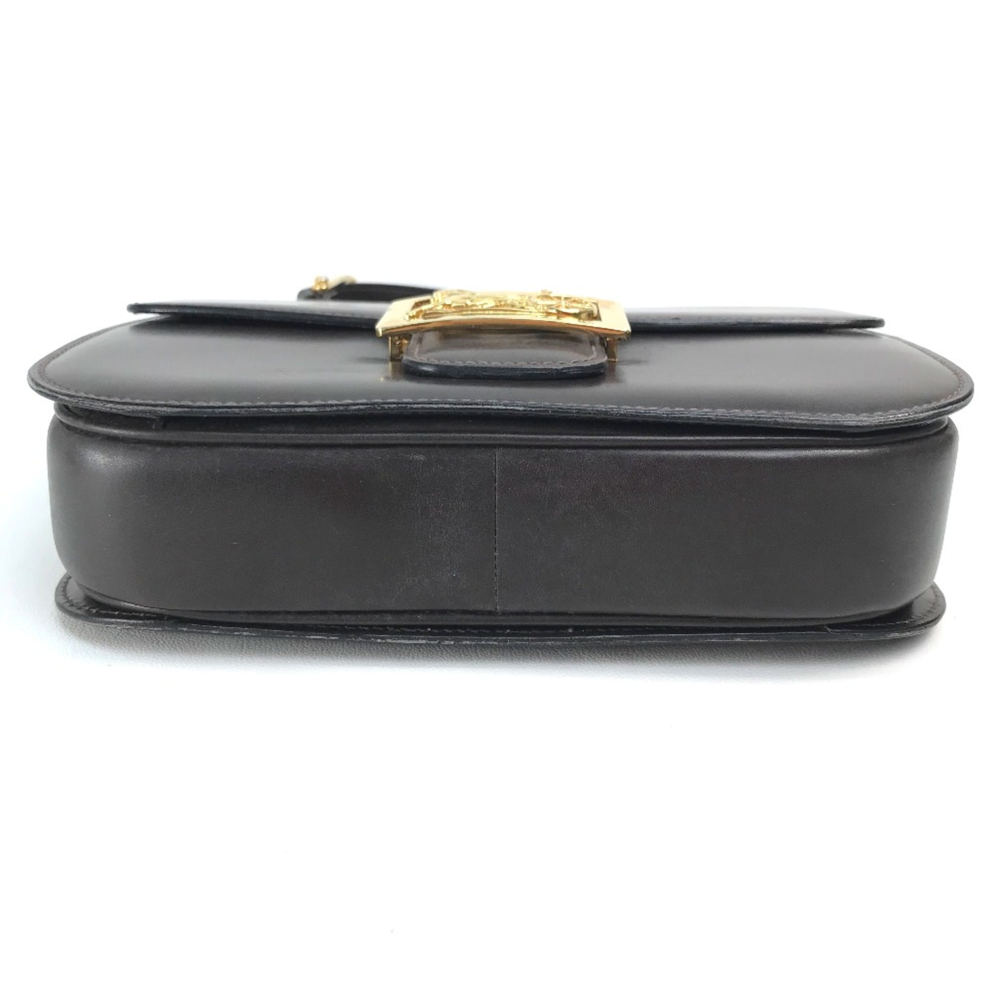 Celine Brown Leather Shoulder Bag