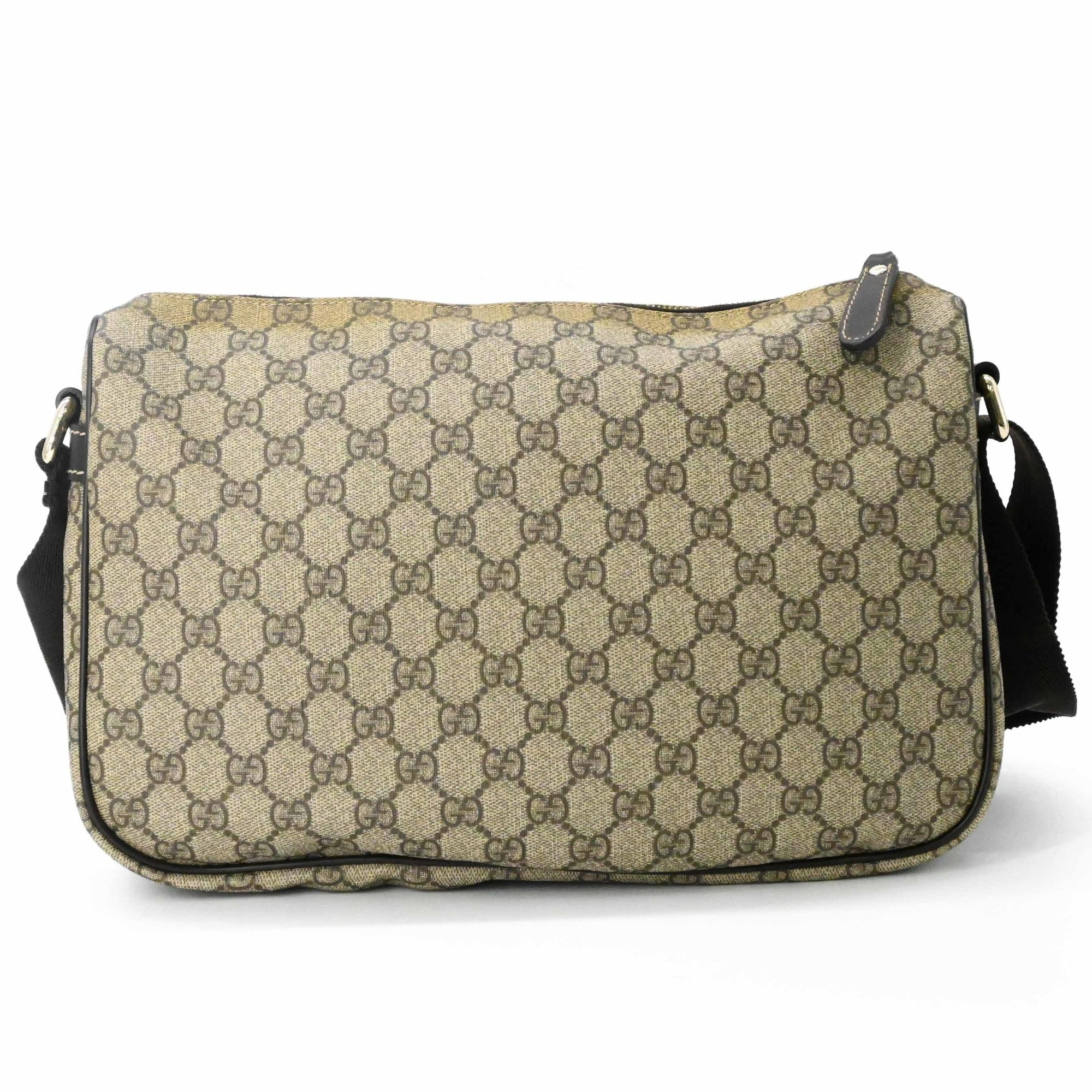 Gucci Beige Brown Pvc Leather Shoulder Bag (Pre-Owned)