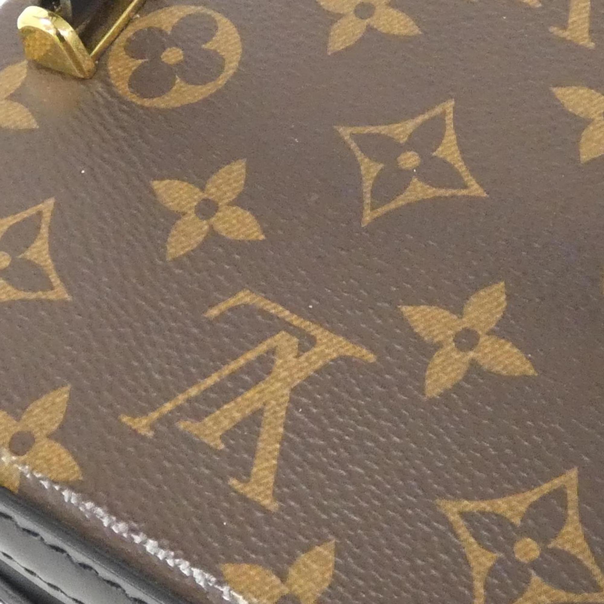 Louis Vuitton Marron Coated Canvas Handbag