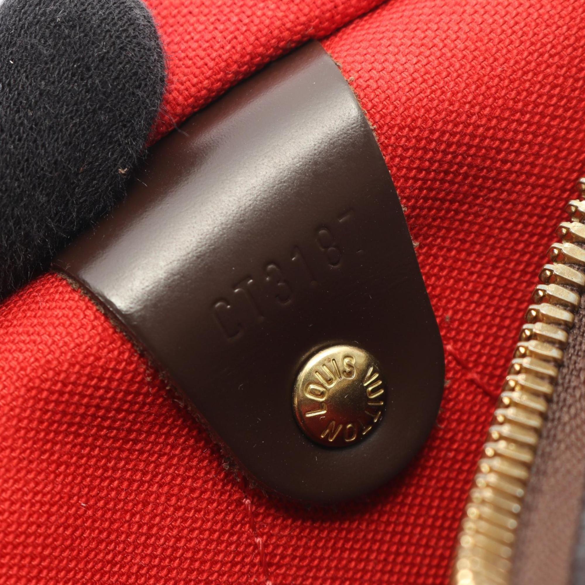 Louis Vuitton Brown Ebene Coated Canvas Leather Handbag