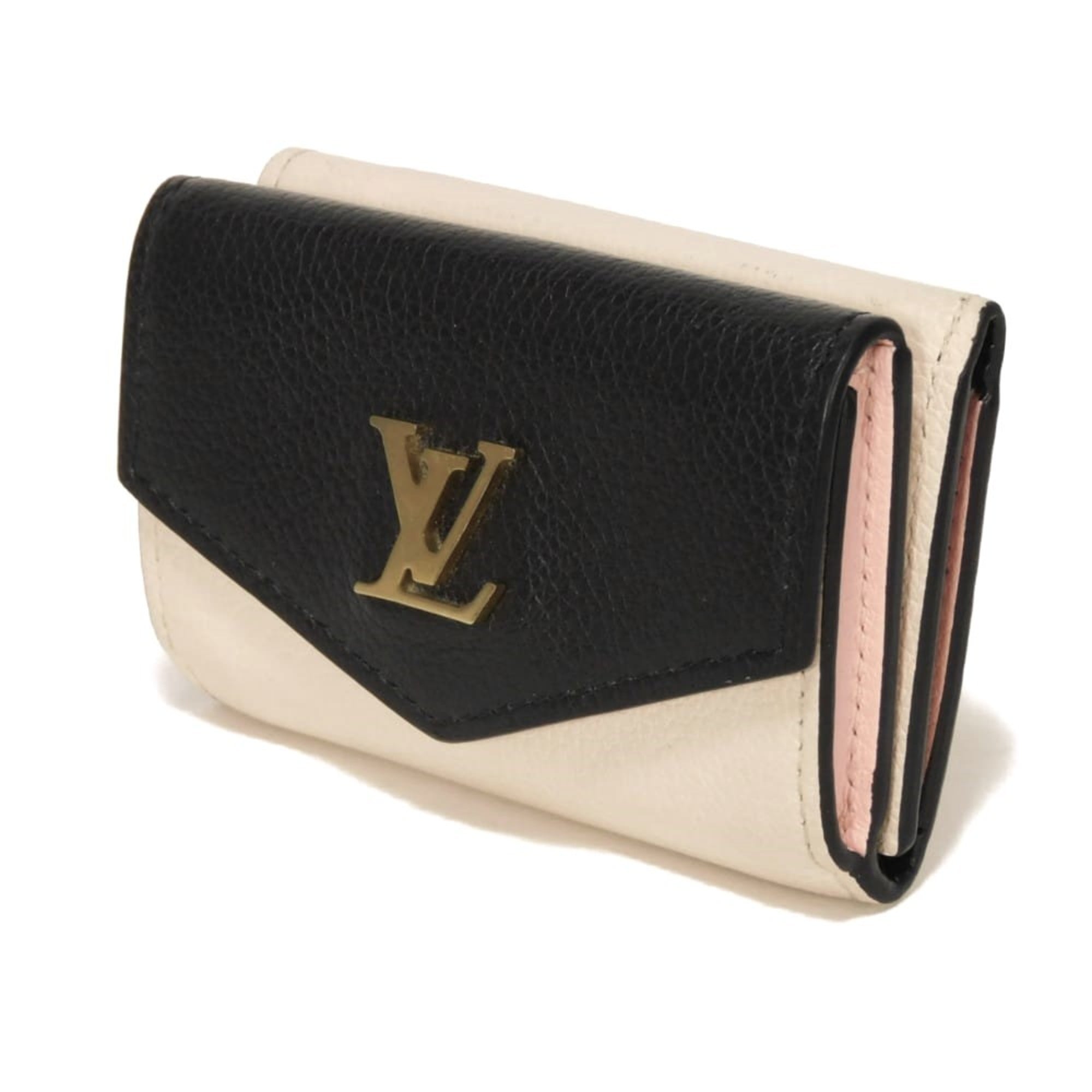 Louis Vuitton Noir Rose Tricolor Leather Wallet (Tri-Fold)