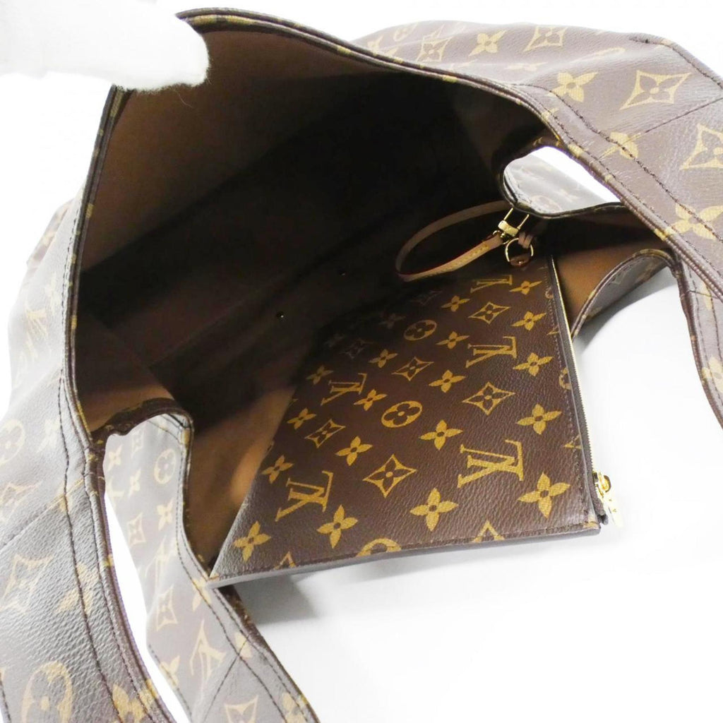 Louis Vuitton Brown Coated Canvas Handbag