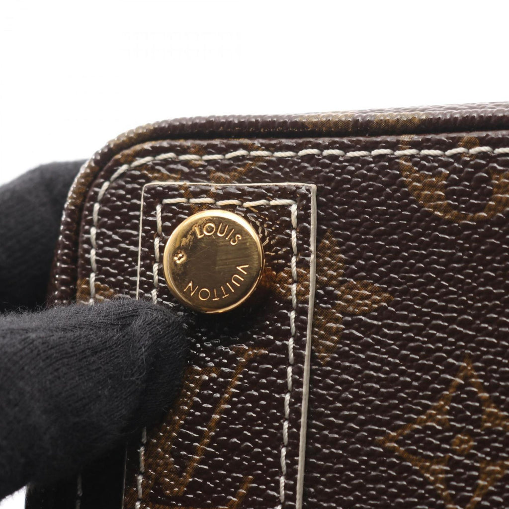 Louis Vuitton Brown Coated Canvas Handbag