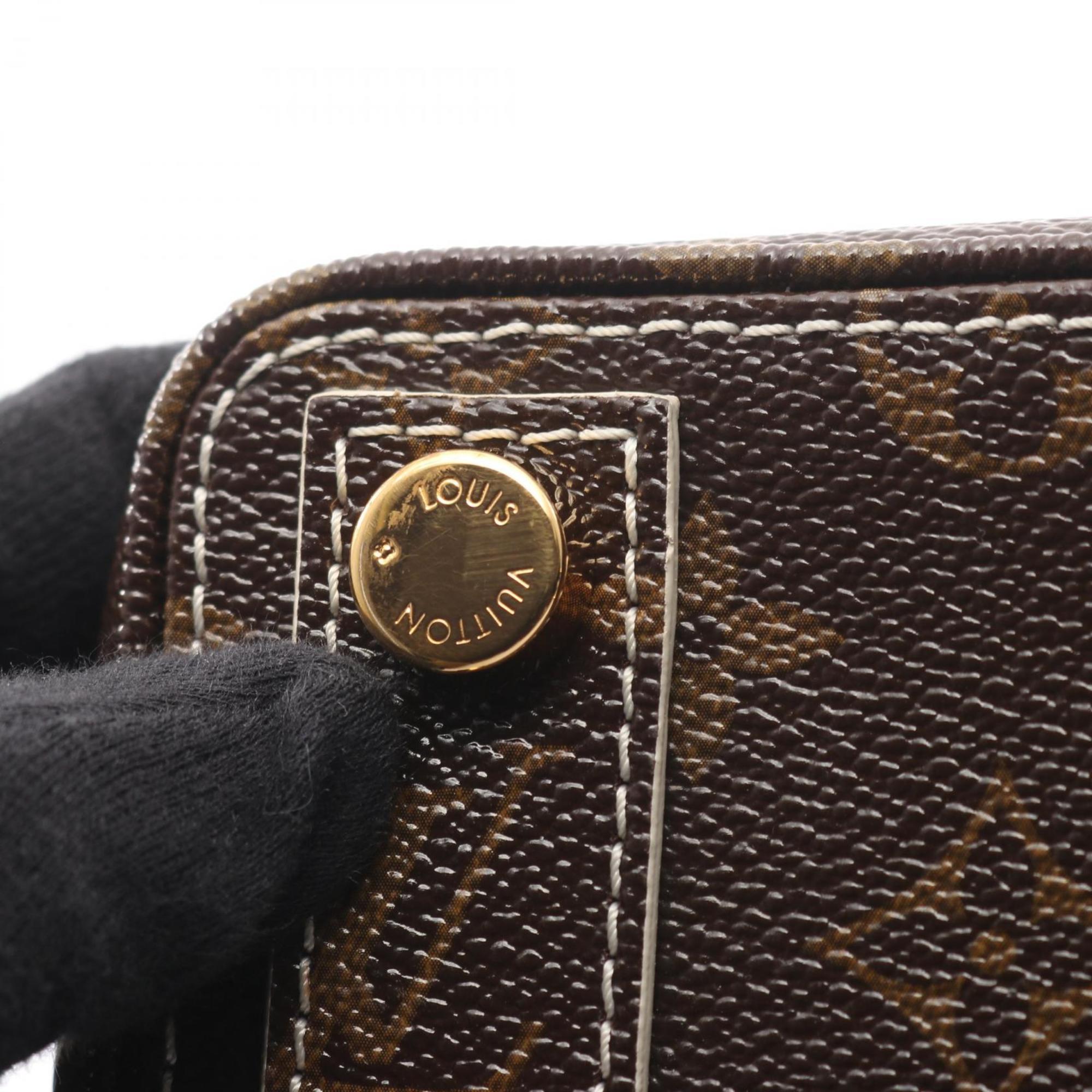Louis Vuitton Brown Coated Canvas Handbag