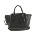 Louis Vuitton Black Leather Handbag