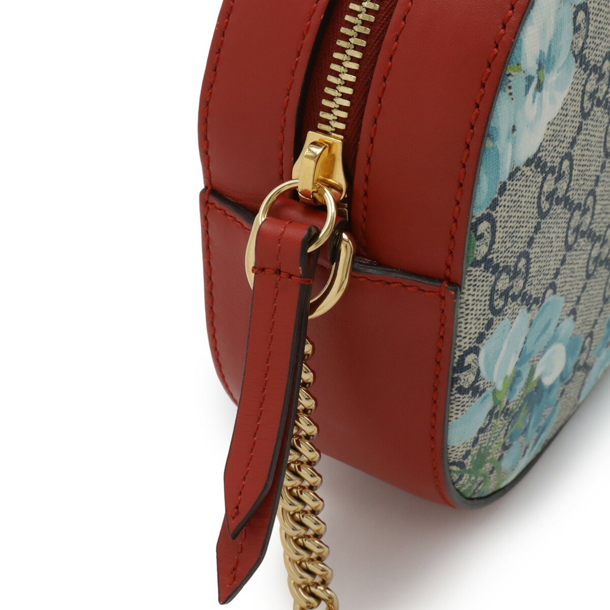 Gucci Beige Blue Multi-Color Red Color Gg Supreme Shoulder Bag (Pre-Owned)