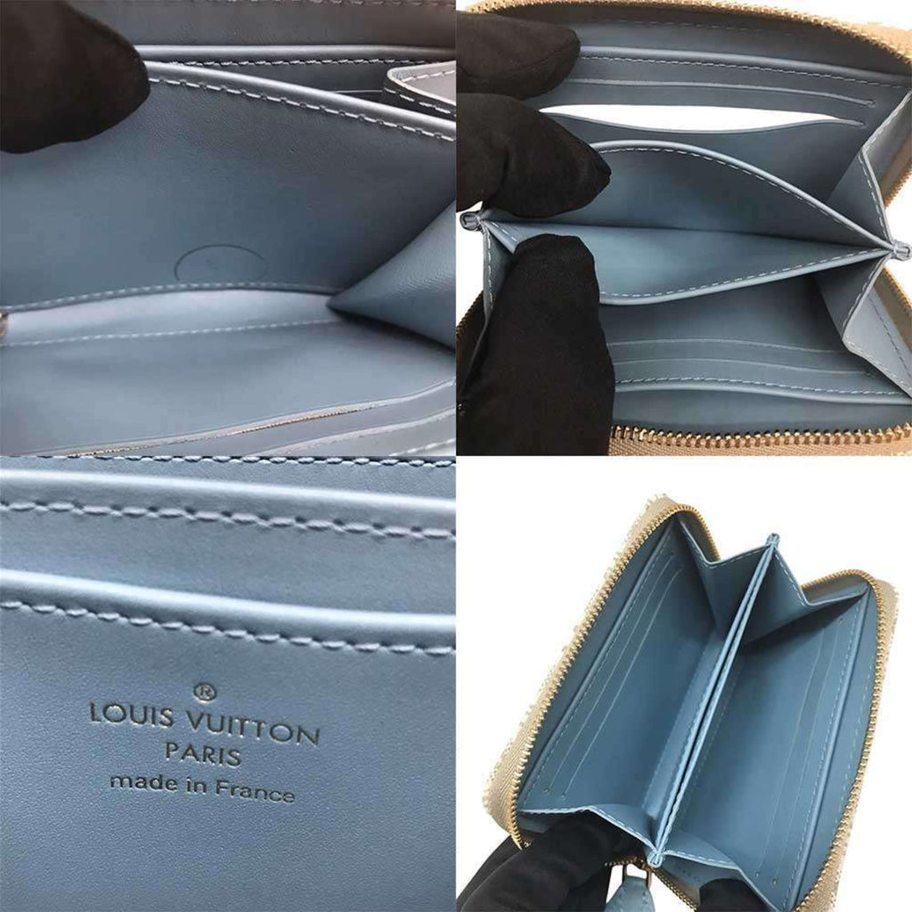 Louis Vuitton White Jacquard Coin Purse/Coin Case