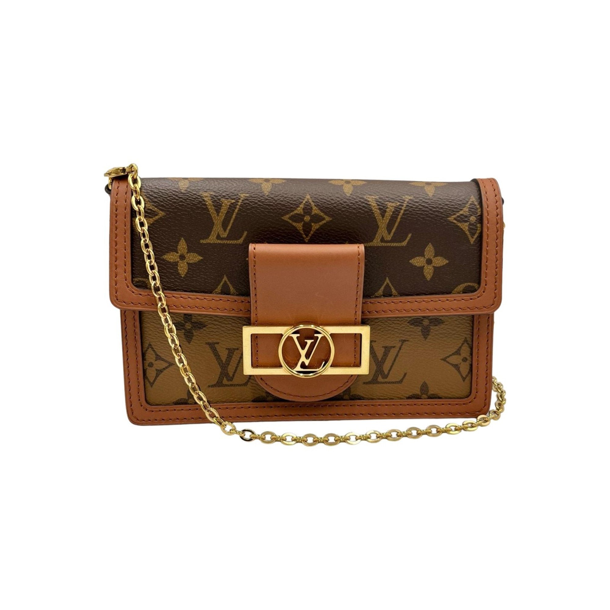 Louis Vuitton Brown Leather Shoulder Bag