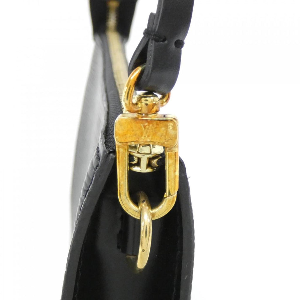 Louis Vuitton Black Leather Pochette Pouch