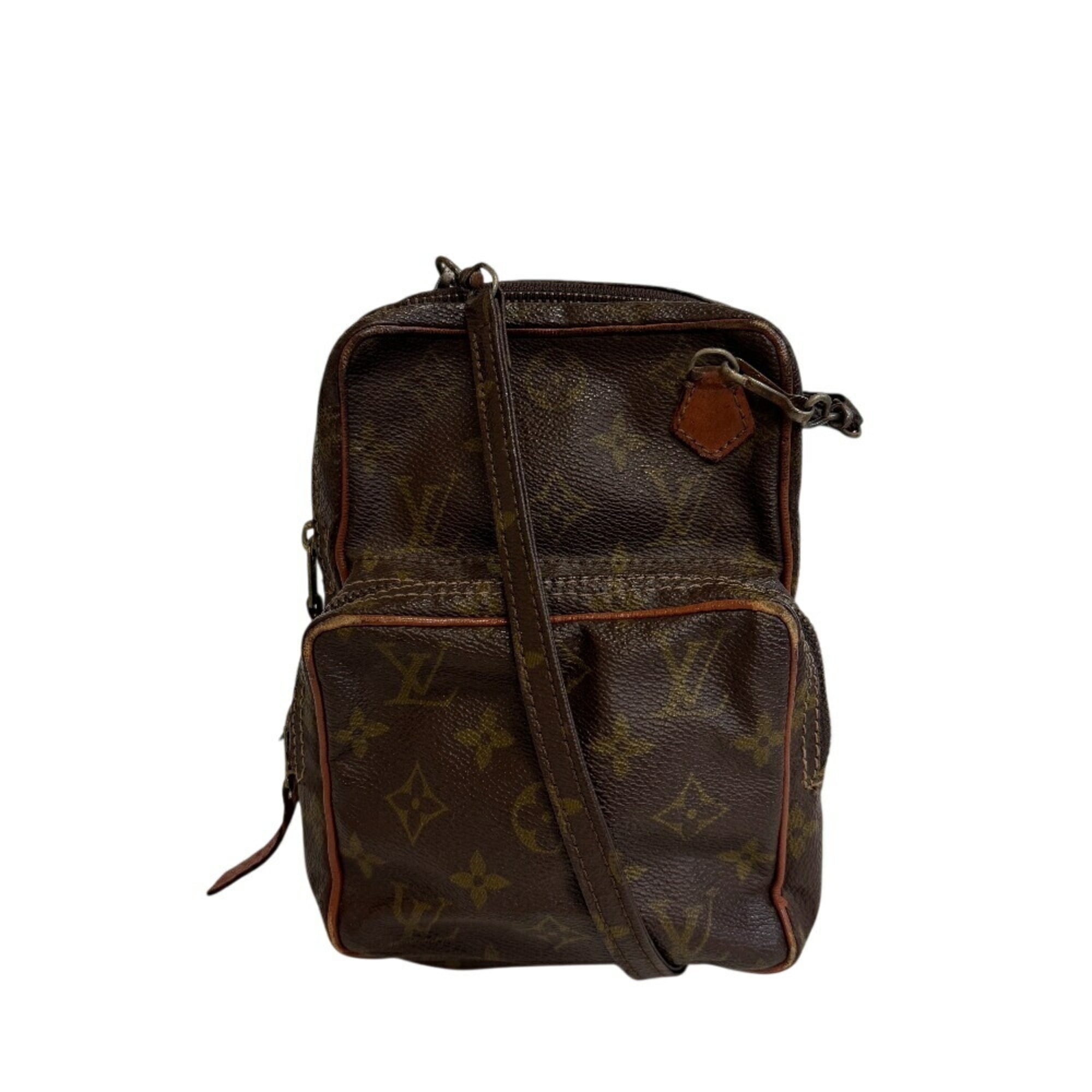 Louis Vuitton Brown Monogram Leather Shoulder Bag