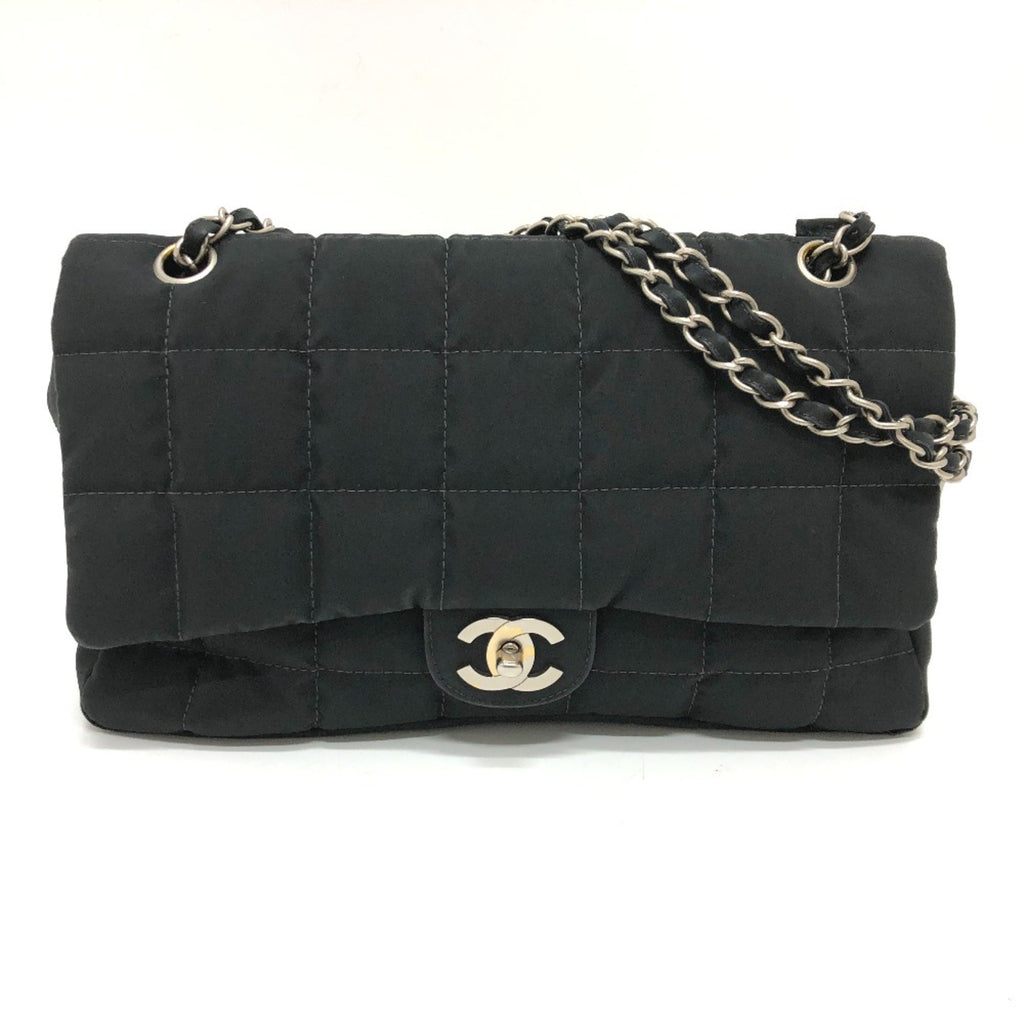 Chanel Black Cloth Shoulder Bag