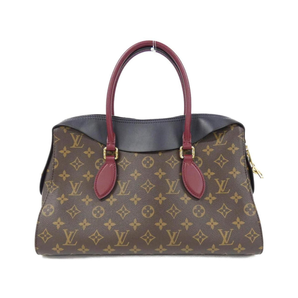 Louis Vuitton Monogram Bordeaux Marine Marron Coated Canvas Leather Handbag