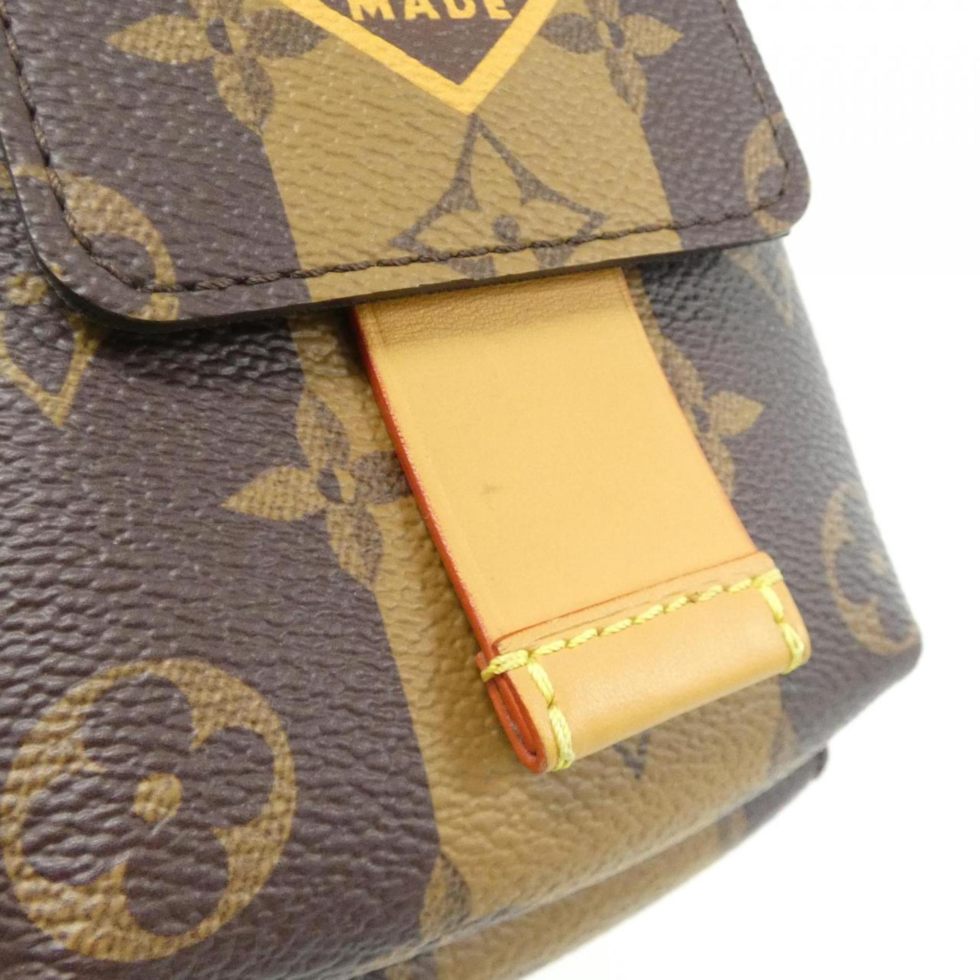 Louis Vuitton Marron Coated Canvas Handbag Pouch Shoulder Bag