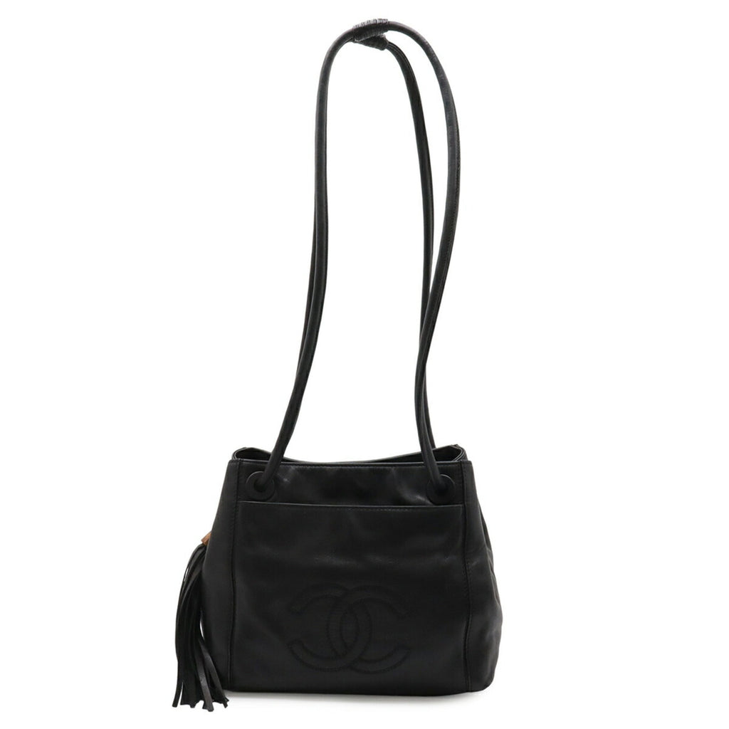 Chanel Black Leather Shoulder Bag