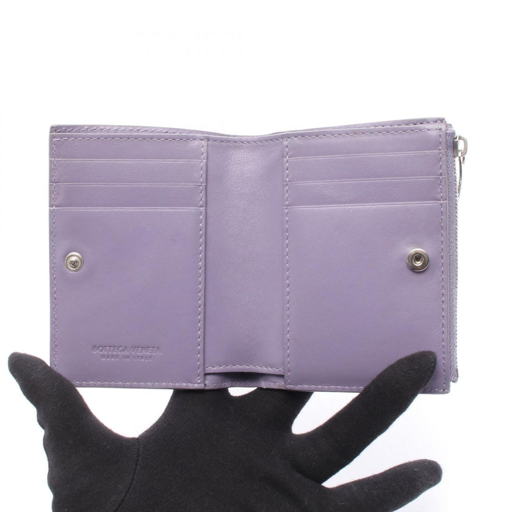 Bottega Veneta Purple Leather Wallet (Bi-Fold)