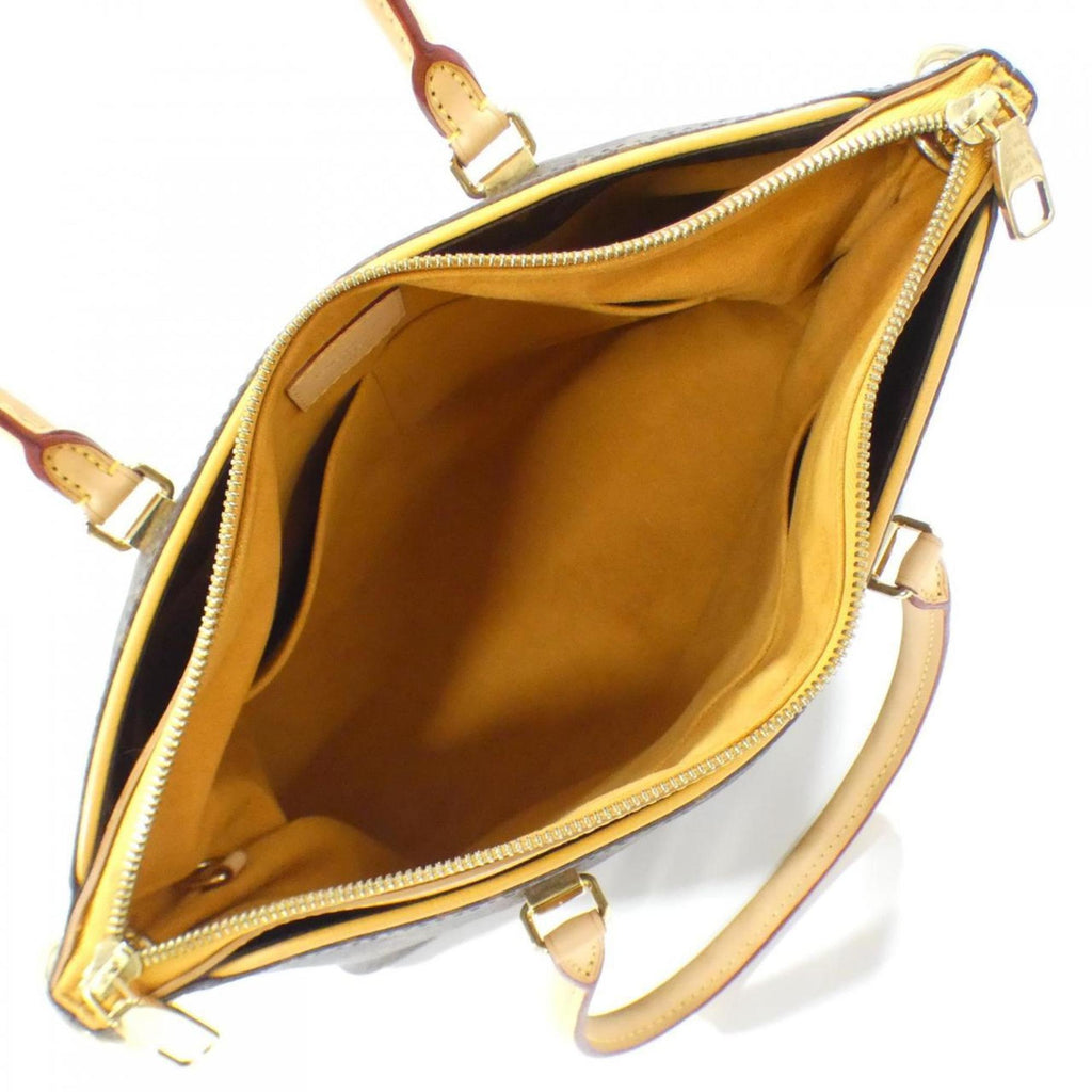 Louis Vuitton Marron Saffron Coated Canvas Leather Handbag