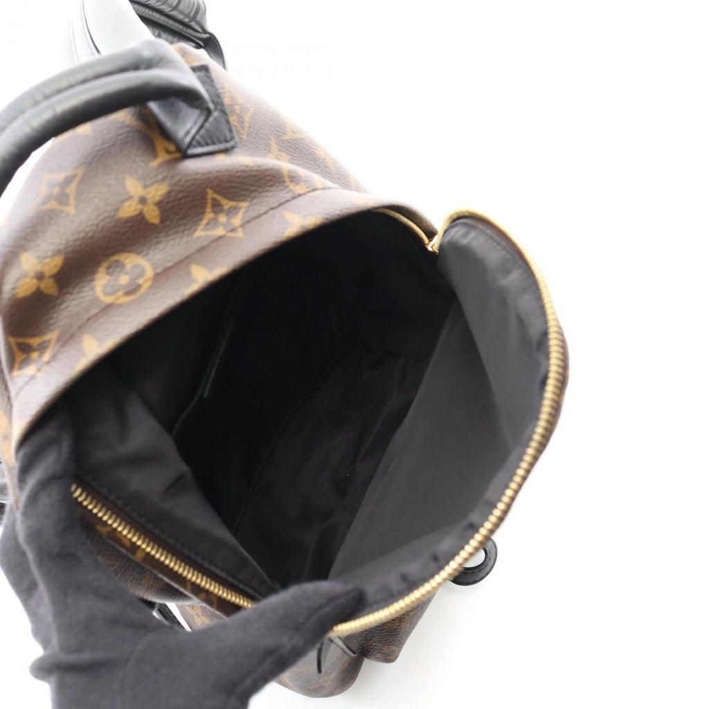 Louis Vuitton Black Brown Monogram Coated Canvas Backpack