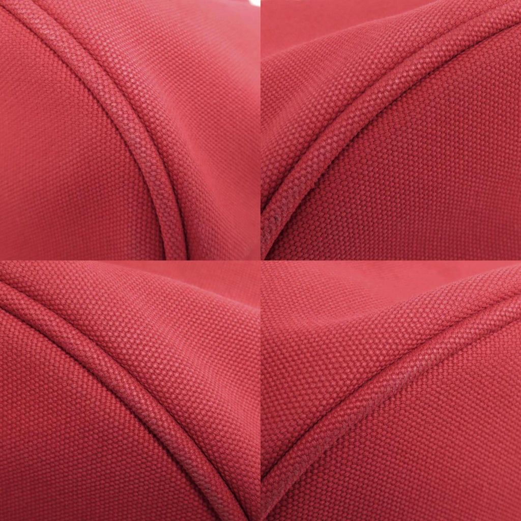 Prada Canapa Red Color Canvas Tote Bag