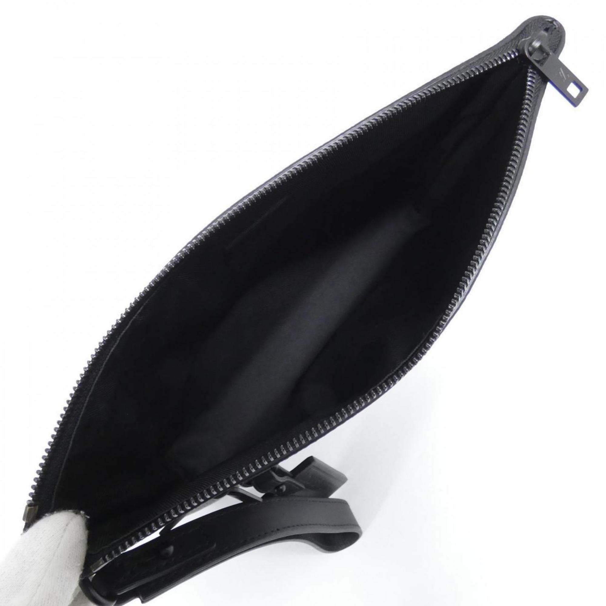 Louis Vuitton Black Leather Handbag Pouch