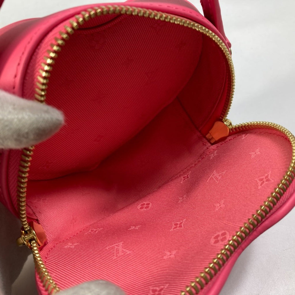 Louis Vuitton Pink Leather Handbag Shoulder Bag