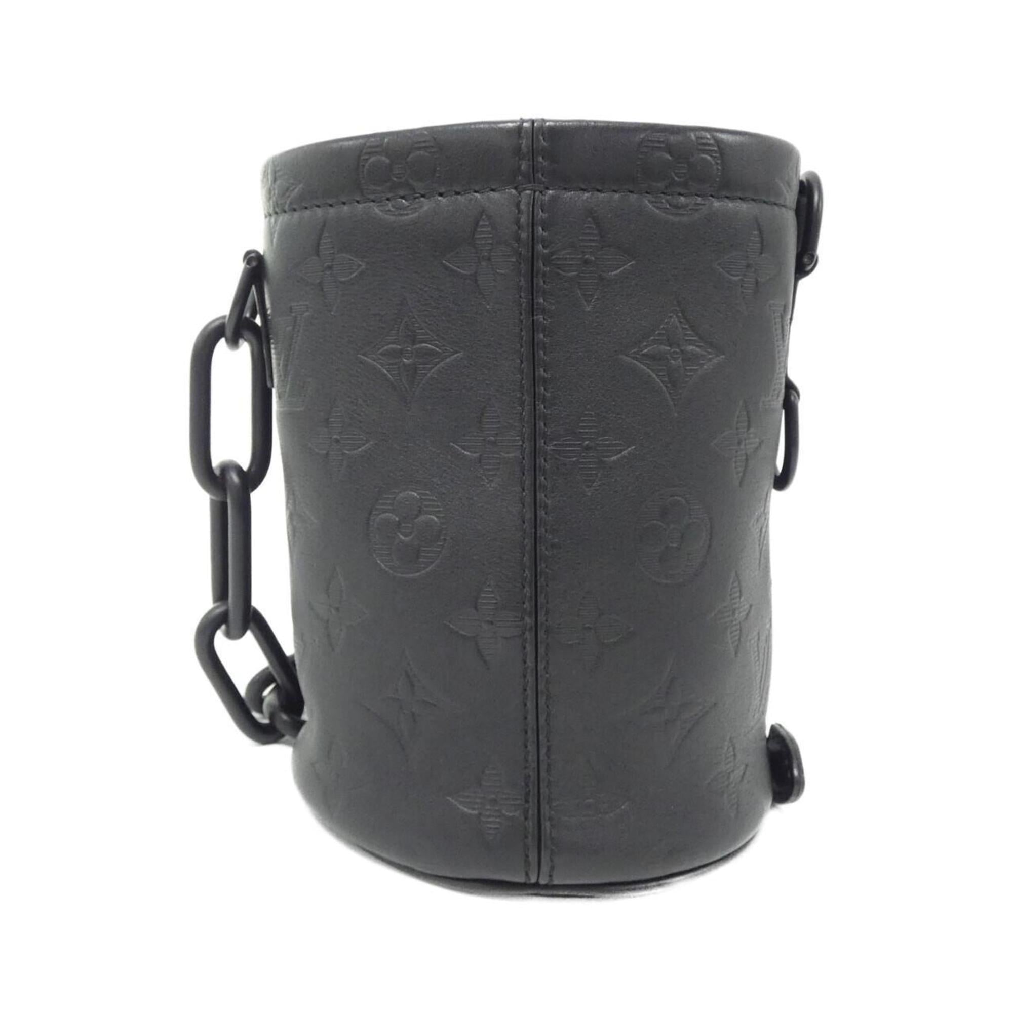 Louis Vuitton Black Leather Shoulder Bag
