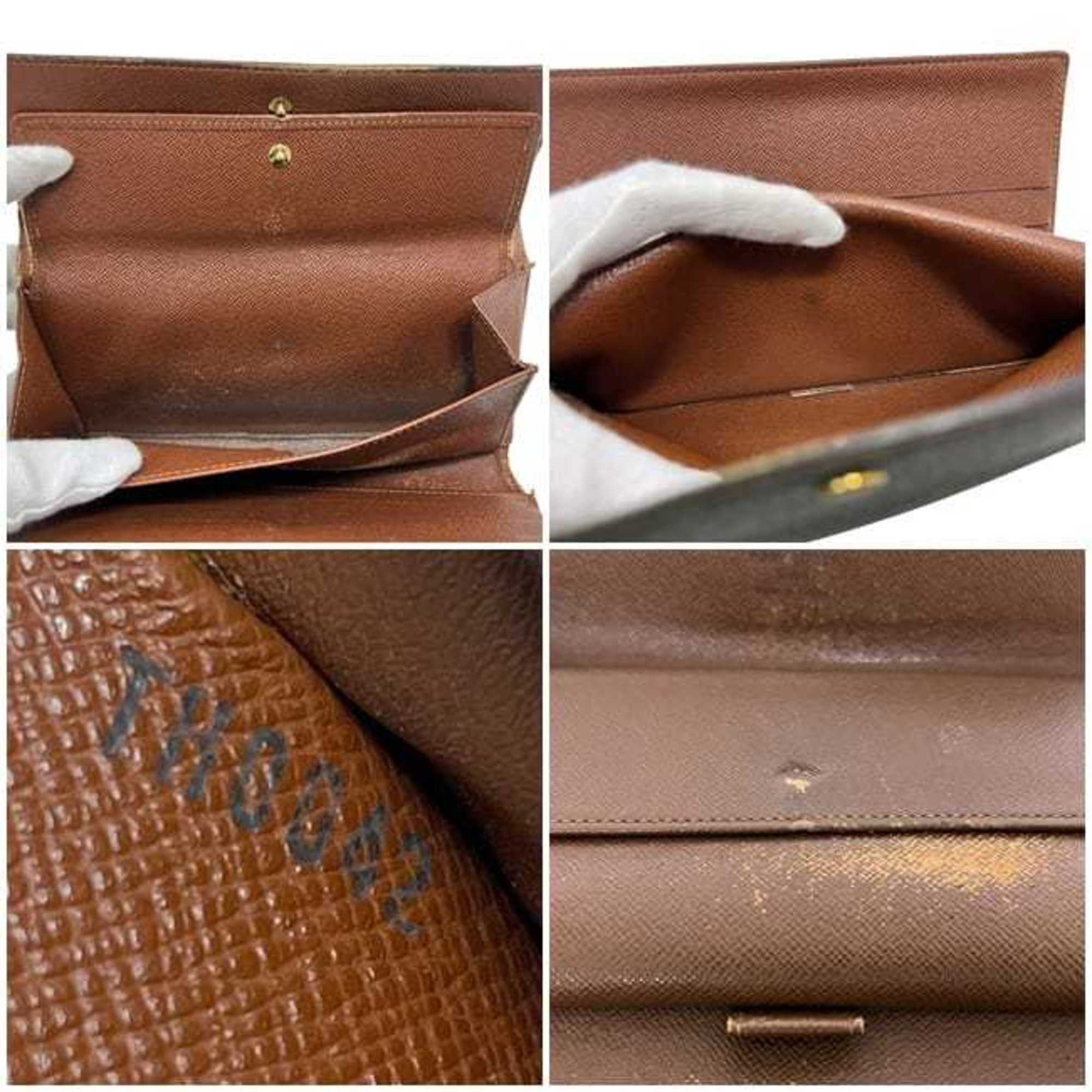 Louis Vuitton Brown Monogram Monogram Long Wallet (Tri-Fold)