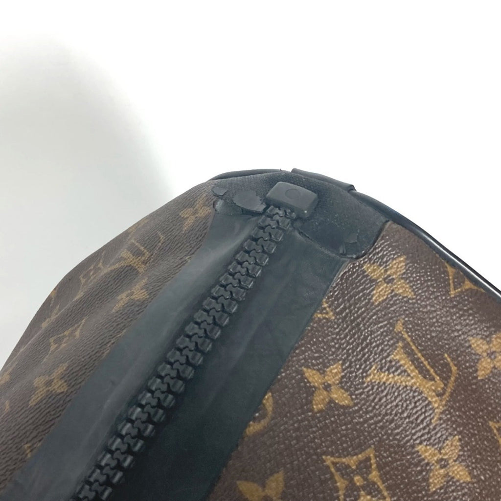 Louis Vuitton Black Brown Monogram Canvas Boston Bag